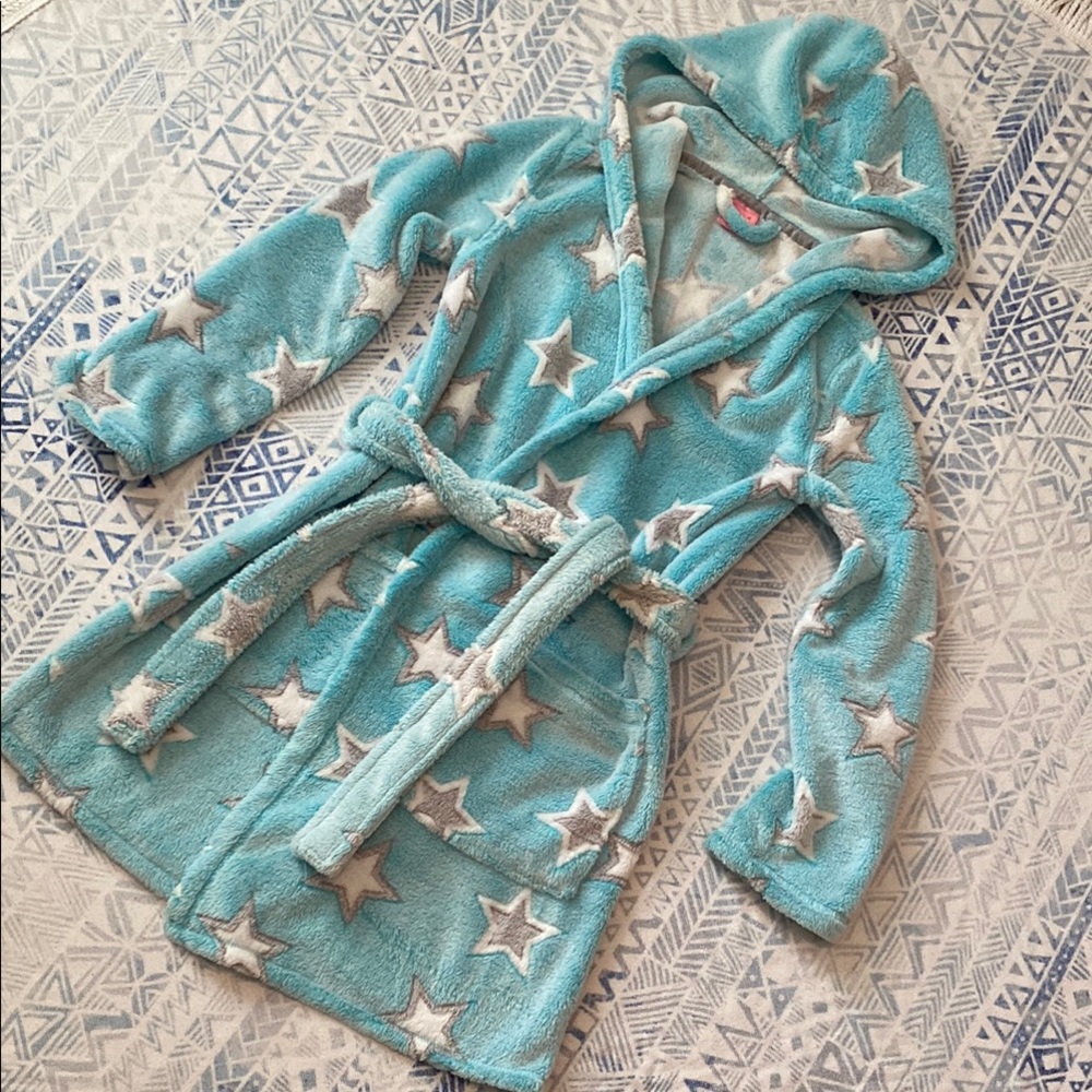 Jenni Plush Star Robe with Hood - Picture 1 of 7